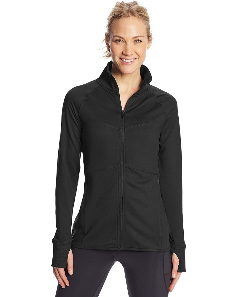 Women's Full Zip Cardio Jacket Ebony $16.56 Jackets