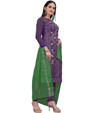 DIVA COUTURE Indian Pakistani Churidar Pant Salwar Suit With Dupatta For Regular & Functional Wear For Ladies Purple53 $26.35...