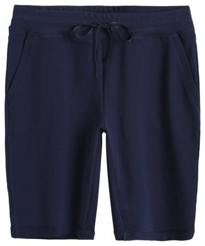 Women's Cotton Bermuda Shorts with Pockets Navy $13.39 Activewear