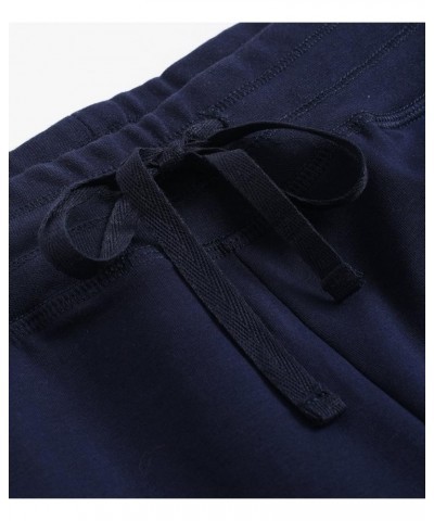 Women's Cotton Bermuda Shorts with Pockets Navy $13.39 Activewear