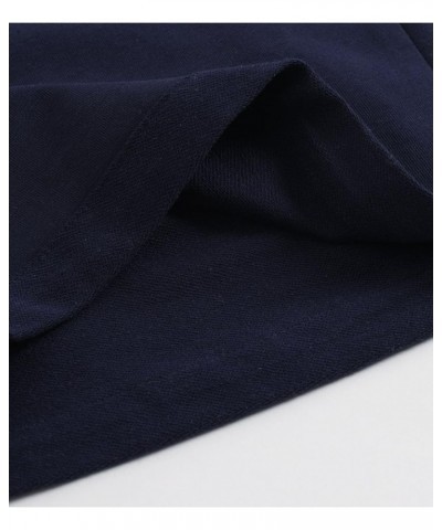 Women's Cotton Bermuda Shorts with Pockets Navy $13.39 Activewear