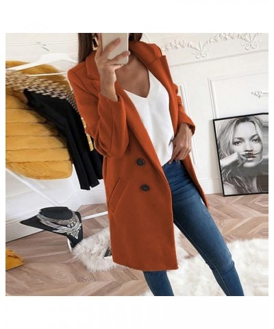 Blazer Jackets for Women Fall Fashion 2022 Lapel Long Sleeve Suit Jacket Lightweight Open Front Oversized Coats with Pockets ...