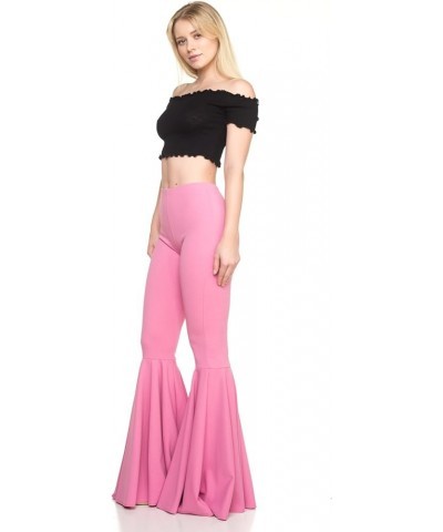 Women's J2 Love Mermaid Ruffle Flare Pants Pink $16.60 Pants