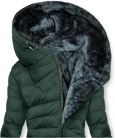 Women's Winter Warm Coats Fleece Parkas Anoraks Hooded Military Jacket Coats 2023 (Available in Plus Size) Green $21.94 Jackets