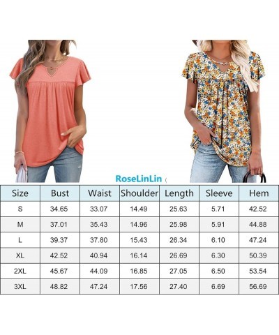 Womens T Shirt Loose Fit Short Sleeve Shirts Floral Summer Tunic Top A White $15.36 Tops