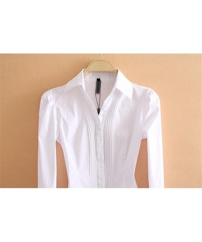 Bodysuits Women Rompers Office Lady Work Wear Shirts Blouses Female Tops Business Overalls XX-Large White $19.74 Overalls