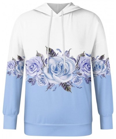 Womens Oversized Hoodie 4X-5X Long Sleeve Sweatshirt Fall Pullover Plus Size Drawstring Hooded Clothes 2023 Fall S69-blue $9....