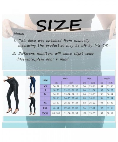 Stretch Denim Leggings for Women-Comfortable and Stylish Pants Za-black $6.49 Leggings