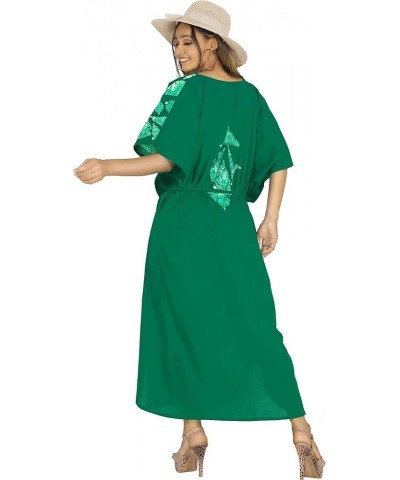 Women's Elegant Maxi Kaftan Dress Caftan Loungewear Dashiki House Dresses for Women Tree, Green $13.05 Swimsuits