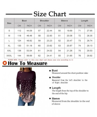 Womens Plus Size Tops Casual Loose Sweatshirt Long Sleeve Pullover Fall Blouse Floral Printing Round Neck T Shirts 2-khaki $8...