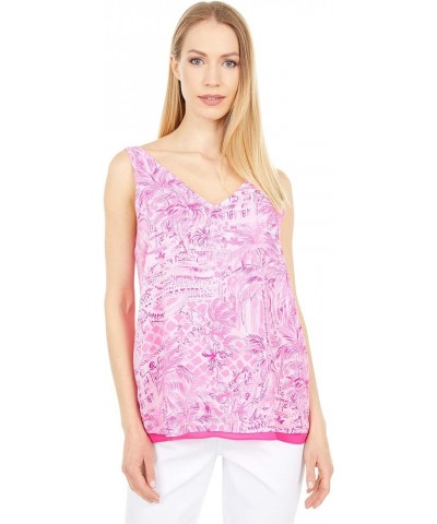 Women's Florin Reversible Tank Pink Blossom Palm Beach Paradise $46.50 Tanks