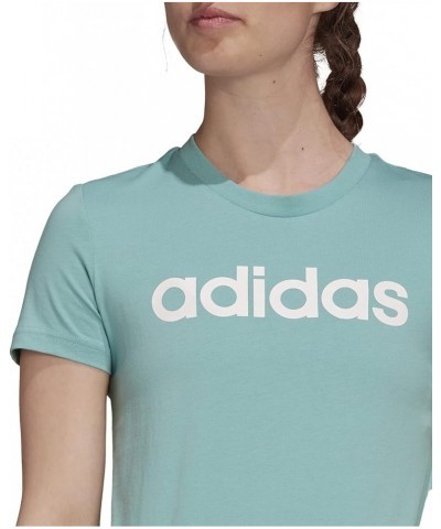 Women's Essentials Slim Logo Tee Mint Ton/White $11.53 Activewear