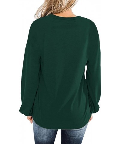 Womens Leopard Print Long Sleeve Shirts Fall Casual Crewneck Color Block Tops Sweatshirts Z Green $17.09 Tops