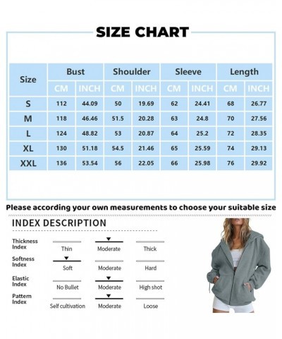 Zip Up Hoodies For Women,2023 Fall Outfits Casual Long Sleeve Hoodies Outerwear,Trendy Oversized Sweatshirt Coats C-gray $8.6...