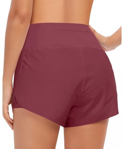 Women's 2 in 1 Running Shorts with Pockets High Waisted Athletic Workout Gym Shorts with Liner Honey Pink $14.74 Activewear