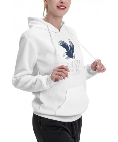 University Of Mary Washington Logo Womens Casual Hoodies Pullover Tops Drawstring Long Sleeve Sweatshirts White $13.02 Hoodie...