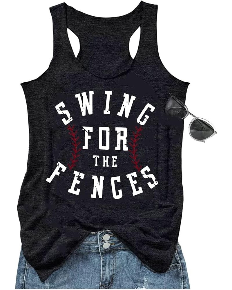 Baseball Mom Tank Tops for Women Funny Baseball Workout Tank Tops Summer Sleeveless Baseball Tee Shirts Tops Black3 $13.19 Tanks