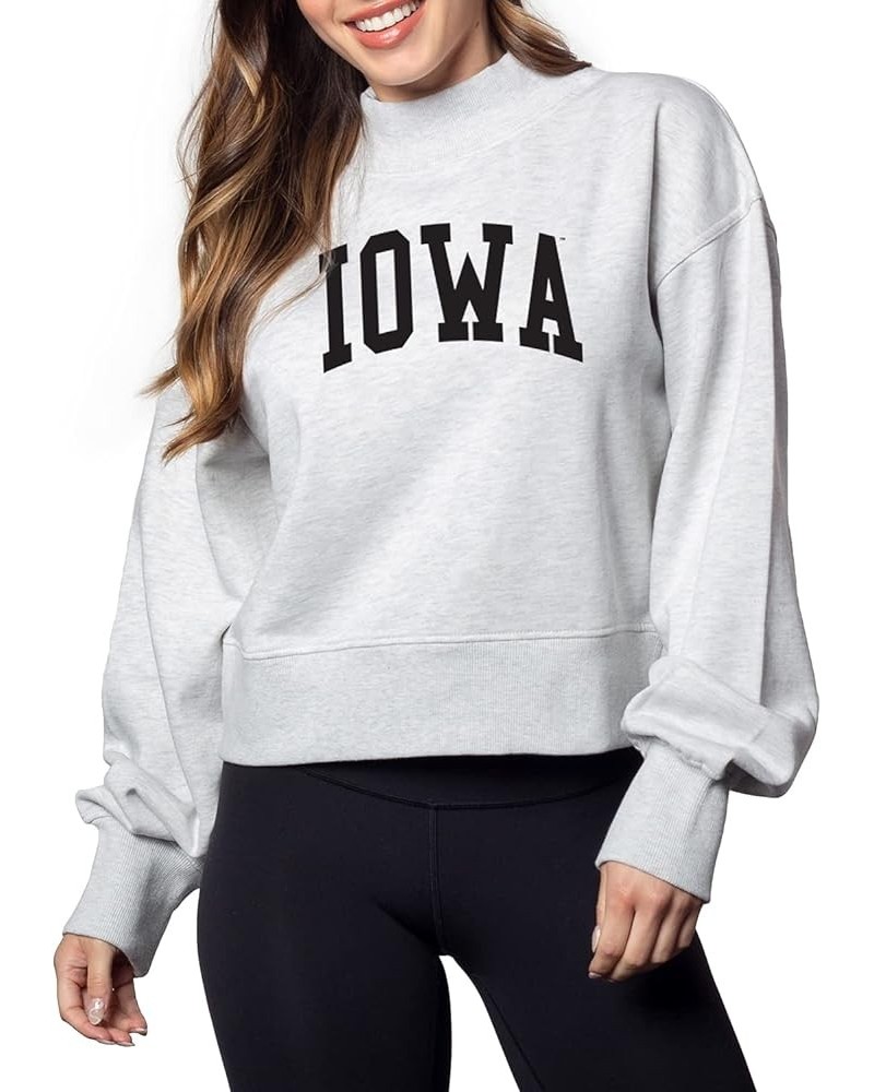 Women's Haily Sweatshirt Iowa Hawkeyes Ash Grey $11.99 Activewear