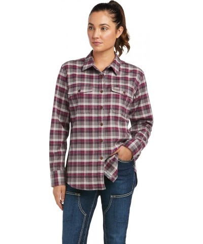 Rebar Flannel DuraStretch Work Shirt Purple Potion Plaid $23.08 Tops