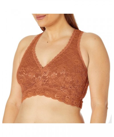 Women's Plus Size Say Never Extended Racie Racerback Bralette Dark Copper $21.22 Lingerie