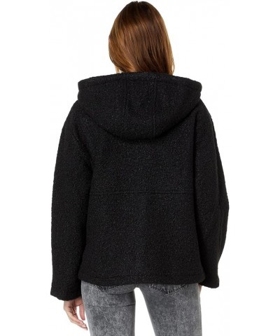 Short Hooded Wool Jacket V22724 Black $46.61 Coats