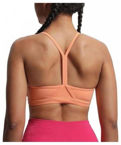 Women's Workout Y Sports Bras Fitness Backless Padded Trainning Active Gym Bra Yoga Crop Tank Top Papaya $16.42 Lingerie