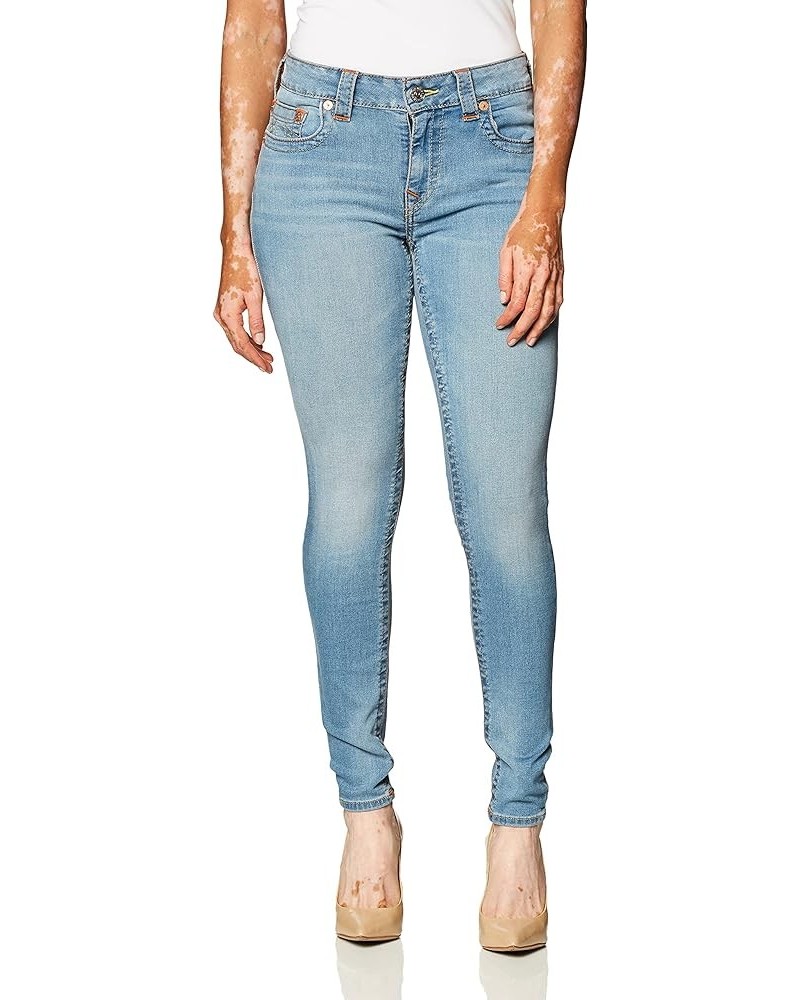 Women's Jennie Mid Rise Curvy Fit Skinny Ankle Jean Sky Light $50.98 Jeans