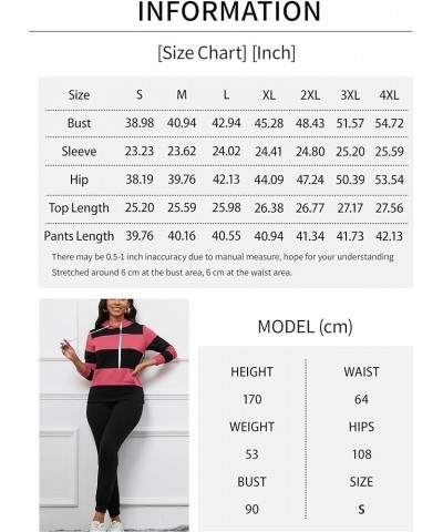 jogging suits for women - Hoodie 2 Piece Jogging Suits with Pockets Black-pink $16.56 Activewear