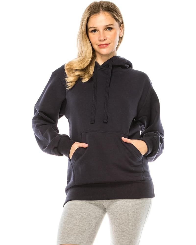 Women's Oversized Hoodie Pullover - Medium Weight Fleece Warm Loose Fit Casual Long Sleeve Hooded Sweatshirts Top Navy $15.00...