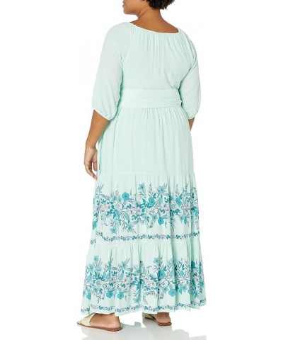 Women's Plus Size Maxi Angel Tiered Mint Summer Brd $9.97 Dresses