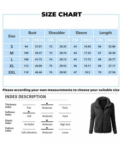 Teddy Coat for Women 2024 Fall Sherpa Plain Sweaters for Women Comfy Horn Button Jackets for Women B-black $6.65 Jackets