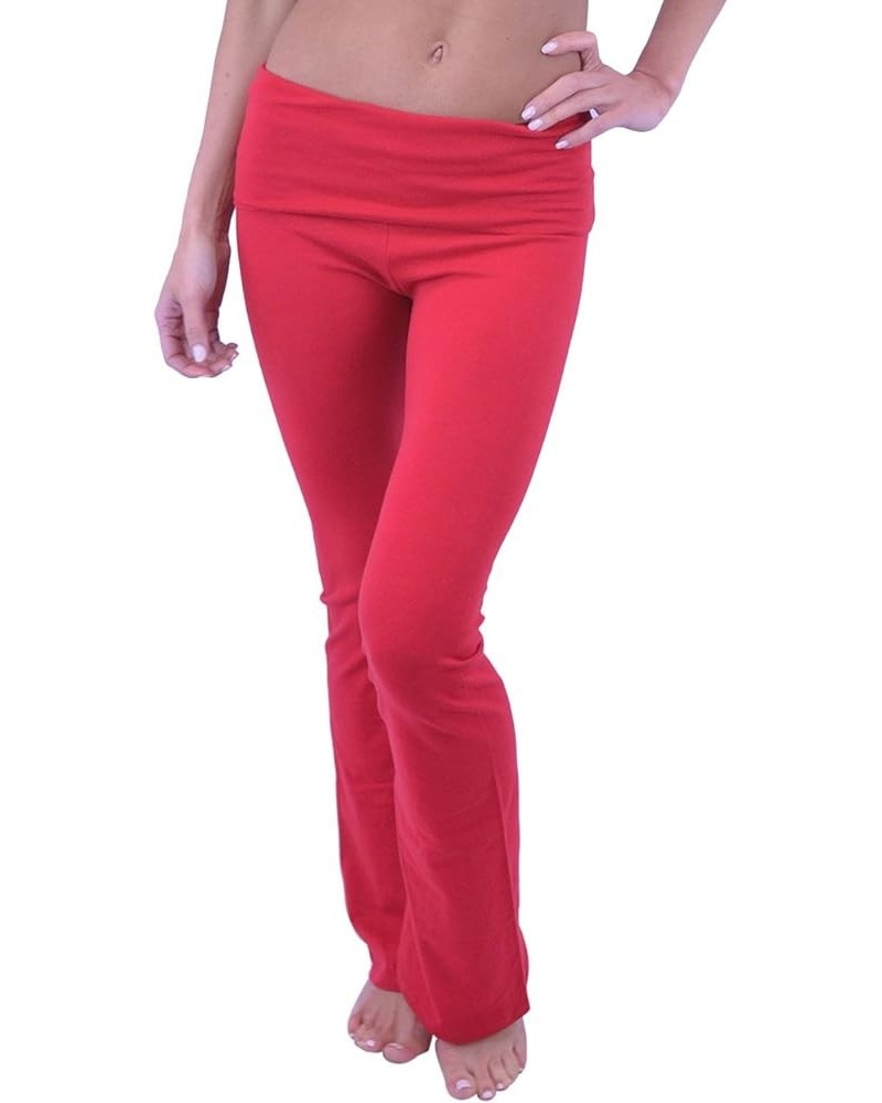 Yoga Pants - Full Length (Misses and Misses Plus Sizes) Red $17.48 Activewear