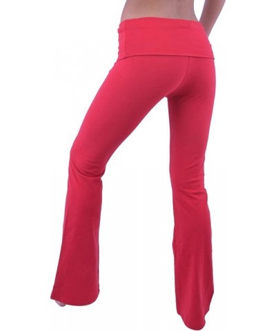 Yoga Pants - Full Length (Misses and Misses Plus Sizes) Red $17.48 Activewear