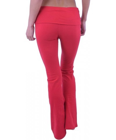 Yoga Pants - Full Length (Misses and Misses Plus Sizes) Red $17.48 Activewear