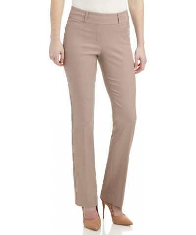 Womens Ease Into Comfort Fit Barely Bootcut Stretch Pants Khaki $20.64 Pants