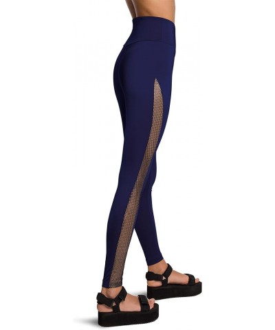 Net Overlay Leggings for Women Indigo Berry/Black $34.65 Leggings