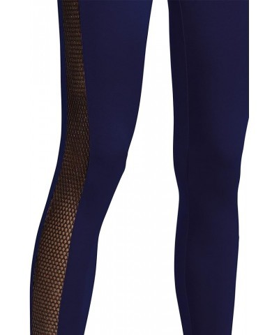 Net Overlay Leggings for Women Indigo Berry/Black $34.65 Leggings