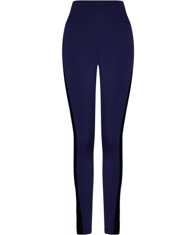 Net Overlay Leggings for Women Indigo Berry/Black $34.65 Leggings