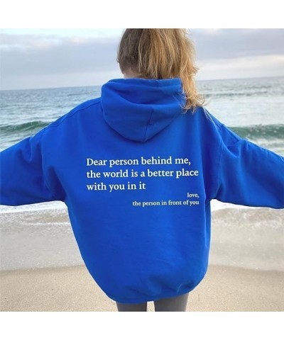 Dear Person Behind Me Sweatshirt Hoodie, You are Enough Sweatshirt Mental Health Beige $12.29 Hoodies & Sweatshirts