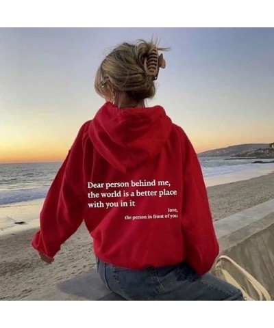 Dear Person Behind Me Sweatshirt Hoodie, You are Enough Sweatshirt Mental Health Beige $12.29 Hoodies & Sweatshirts