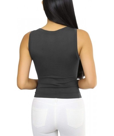 Women's Timeless Scoop Neck Tank Top Ash Grey $9.69 Tanks