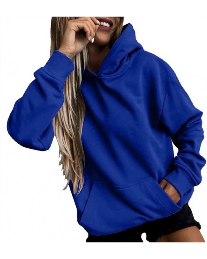 Teen Girls Hoodies Butterfly Print Sweatshirt Women's Hooded Tops Long Sleeve Drawstring Pullover Color Block Jumper 6blue $1...