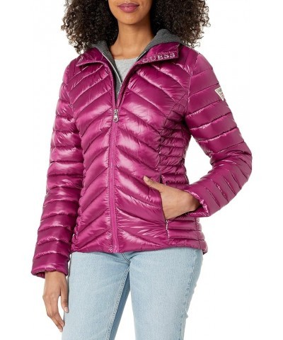 Women's Light Packable Jacket Quilted, Transitional Puffer Magenta $31.03 Jackets