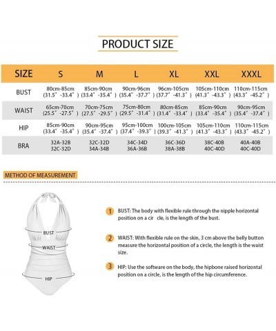 Women V Neck One Piece Swimsuit Halter Ruched Tummy Control Bathing Suit Backless Swimwear Easter Rabbits $15.50 Swimsuits