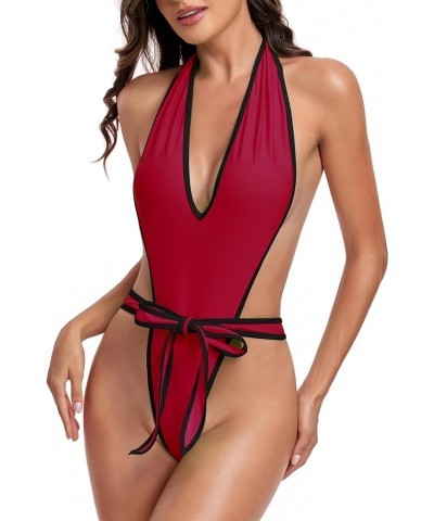 Deep Monokini One Piece Swimsuit for Women Plunging Womens Bathing Suit Exotic Swimsuits Sexy Trikini Bathing Suits 23002-win...