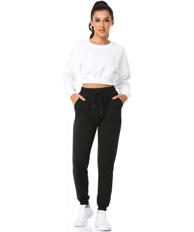 Women's Sweatpant with Pockets,Thermal Joggers for Women Running Casual Pants (S-3XL) Black/Black $17.76 Activewear