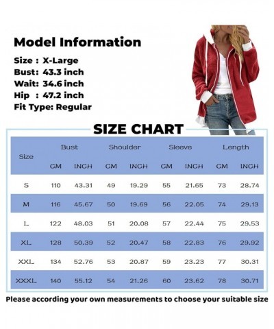 ADHOWBEW Winter Coats for Women Fashion Soft Fleece Fuzzy Outerwear Coats Plus Size Casual Warm Zip Up Hoodies Jackets A-ligh...