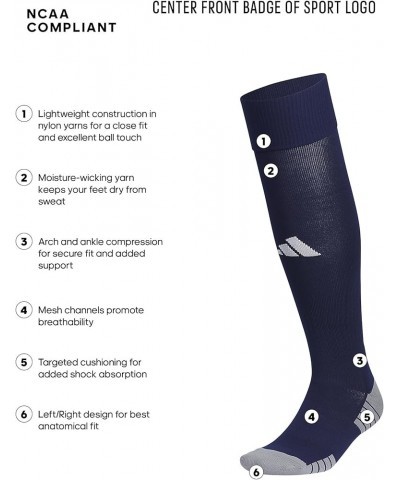 Team Speed Pro 2.0 Over The Calf (OTC) Soccer Socks Team Navy Blue/White $11.62 Socks