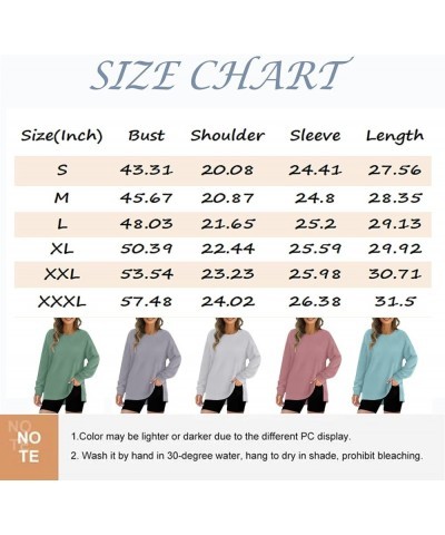 Plus Size Crewneck Tops for Women Long Sleeve Side Split Loose Casual Knit Pullover Sweater Blouse 02-purple $12.69 Activewear