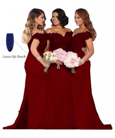 Women's Lace Bridesmaid Dresses Long 2024 Formal Mermaid Maid of Honor Gowns Turquoise $44.52 Dresses